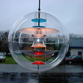  Mordic датски дизайн Планета глобус PVC топка от висящи лампи за хотел вила хол окачен осветително осветителни тела с кухненски лампа