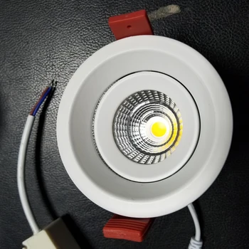 Ярък Димиране на led лампа COB Таван Точка осветление 5 Watt LED тавана-Вградени лампа 4000K Вътрешно Осветление